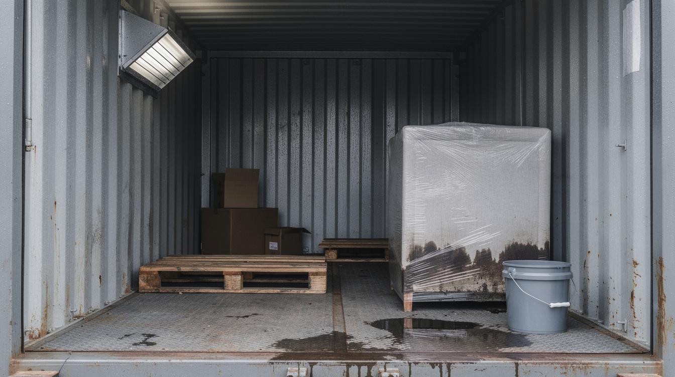 container stockage humidité